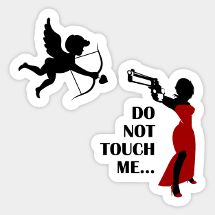 Back off Cupid! Sticker